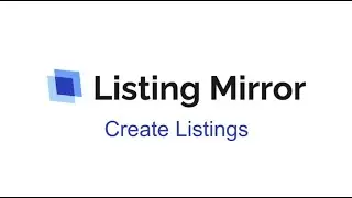 Create Listings Individually or in Bulk