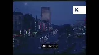 Hamburg at Night, Late 1960s, Early 1970s, Germany from 35mm