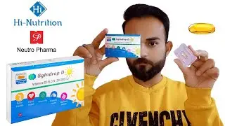 SgIndrop D Soft Gel Capsule - Vitamin D3 200,000 IU | UnBoxing & Review | Vitamin D3 Benefits & Uses