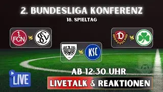 🔵18. Spieltag | 2 Bundesliga | Samstag Konferenz | PRM - KSC | FCN- ELV | SGD- SGF