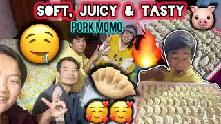 HOT & STEAM MOMO AT HOME 🏠🥟🤤 | हामी सबैलाई मन पर्ने मो मो:मो #cooking #porkmomo #porkrecipe 