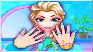 Ice Princess Elsa Nails Salon - Frozen Elsa Game - Gameplay