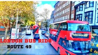 LONDON BUS RIDE - ROUTE 49 Clapham junction to white city