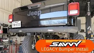 Установка заднего бампера Savvy Legacy на Jeep Gladiator