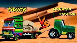 Truck vs monster tractor 🤯