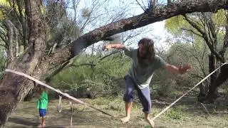 Quickest Way to Setup a SlackLine/RodeoLine (SlackurDay)