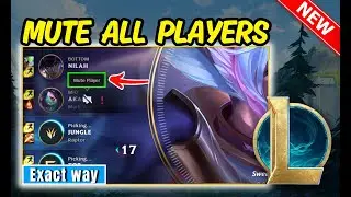 How To Mute All Players In League Of Legends?