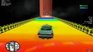 MTA:SA 1.0 Beta Test 10. July 2009: Race: Rainbow Road (Mario Kart 64)
