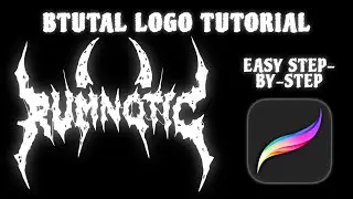 Turn Any Word Into BRUTAL Metal Logo (Step-by-Step on Procreate)