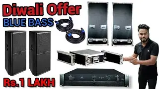 Diwali OFFER PRICE 2 Top with flight case 1 Amplifier  all wires