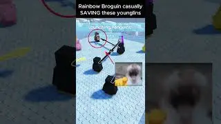 Broguin it gets to a point😌 #roblox #anklebreakers #funny #penguin #knockout #memes