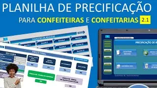 Planilha de Precificação Lucrativa: Calcule o Preço Certo e Nunca Mais Tenha Prejuízo #confeitaria