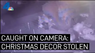 Video Shows Christmas Decorations Being Stolen in Dead of Night | NBCLA