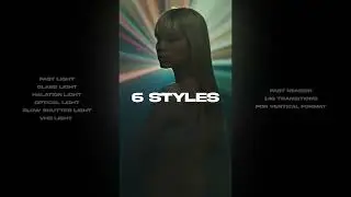 Vertical Light Transitions Pack - Elements | After Effect Template