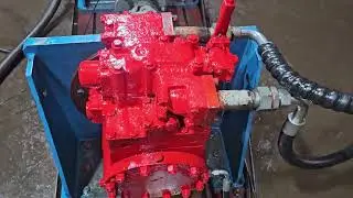 IHI HVK HYDRAULIC MOTOR WITH CONTROL VALVE TESTING | hvk #kawasaki#hydraulicmotor #testbench
