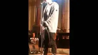 Ross William Wild singing from 27 The Musical at West End Fest