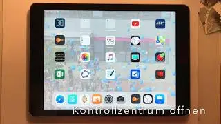 iPad erkl&auml;rt: Kontrollzentrum &ouml;ffnen