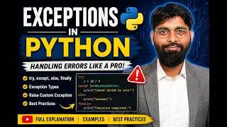 Python Exception Handling Explained | try except else finally with Examples