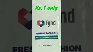 Fynd Free Product Unboxing | Free T-shirt Unboxing #shorts #freeshopping #freeproductunboxing #viral