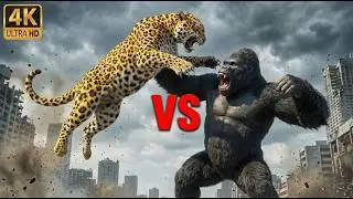 KING KONG vs. GIANT CHEETAH: Who Will Rule the City? | EPIC BATTLE