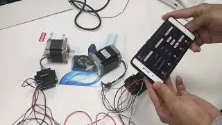 remote control stepper motor via mobile phone APP