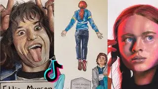 Stranger Things 4 Art 🎨 - TikTok Compilation