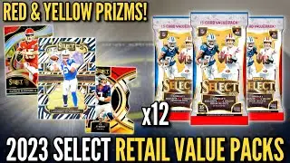 TOP QBs GALORE (CRAZY LUCK)! 😱🔥 2023 Panini Select Football Retail Value Cello Pack Review x12