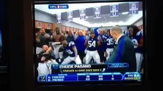 Chuck Pagano dancing in Colts locker room