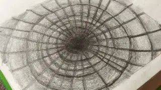 Day17art|3d illusion of depth seen in disfigured shapes of circle| #30daysDailyArtChallenge #shorts