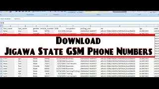 Download Free Jigawa State GSM Phone Number Database