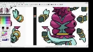 Speedspriting- Hoopa-U (Back) Shading