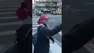 Students Tear Down Hostage Posters