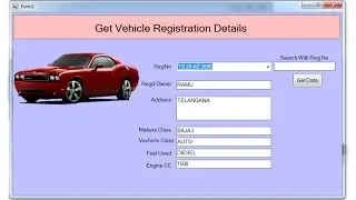 Part- 1 Vehicle Registration Details (designing Form)