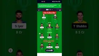 KOL vs DEL |KKR vs DC Dream 11 Prediction|KKR vs DC Dream 11|KKR vs DC Dream 11 Team|KKR vs DC