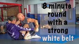 Last roll as a white belt (narrated)