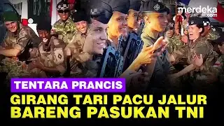 Tentara Prancis Kegirangan Tari Pacu Jalur Bareng TNI Jelang Bastille Day, Temannya Kompak Merekam