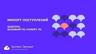 Импорт поступлений (шаблон "Базовый по номеру ЛС")