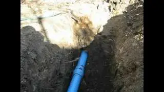 Trenchless Sewer line repair Part 2. in Fort Worth.  ClearWater Plumbers 817 296-0670