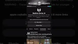 YouTube Channel to watch:Bedtime stories |true crime |cryptids | mysteries and ghost stories |aliens