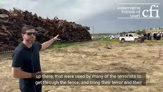 Rt Hon Stephen Crabb MP at a vehicle scrapyard in southern Israel