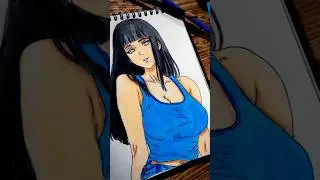 Hinata drawing #trending #naruto #hinata #art #viralshort  #animedrawing #drawing