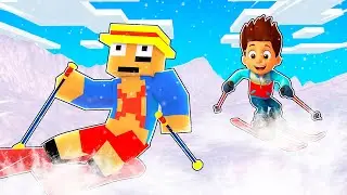 RYDER DE PAW PATROL Y PANCRI DE AVENTURAS EN LA NIEVE DE LA PLASTILINA TROLL 😂
