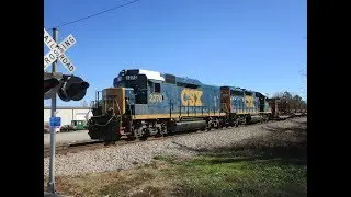 CSX Rail Train Laying Out Rail in Alabaster, AL (OS)