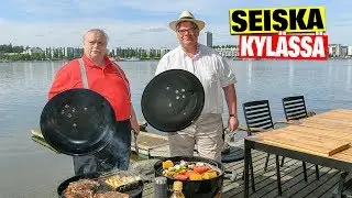 Timo Soini Veijo Votkinin grillauskoulussa: Mökillä grillaan possua!