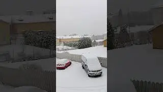 Снег первый в этом году. Финляндия, Сатакунта.