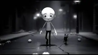 Walking the dog at night