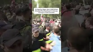 A Huge Far-Right, Anti-LGBTQ Mob Attacked The Pride Event In Georgia, Forcing It To Be Canceled