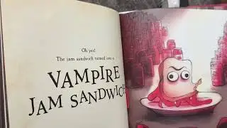 Luca is reading The Vampire Jam Sandwich by Casey Lyall and Nici Gregory. 