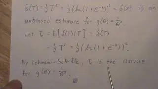 Lehmann - Scheffe Theorem