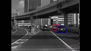 High-speed tracking for overlapped vehicles using instance segmentation